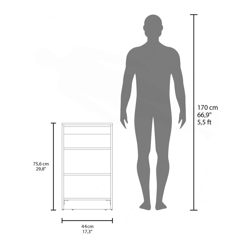 Étagère de salle de bain autoportante avec rangement ouvert