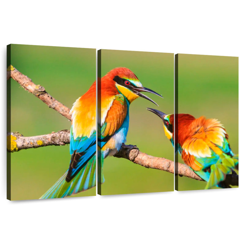 Brampt Spring Colored Birds, 28" H x 45" W