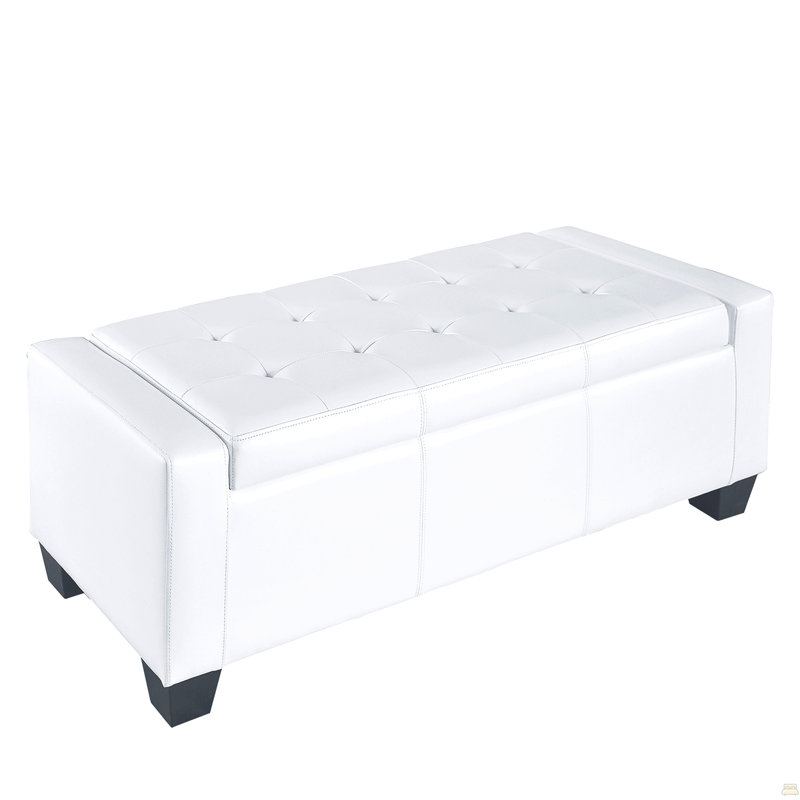Rangement rectangulaire en similicuir capitonné