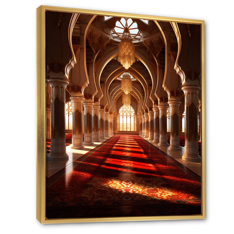 "Lizneidy", "The Inner II", reproduction d'art sur toile, H 32 po x l 24 po x P 1 po, Cadre flottant doré