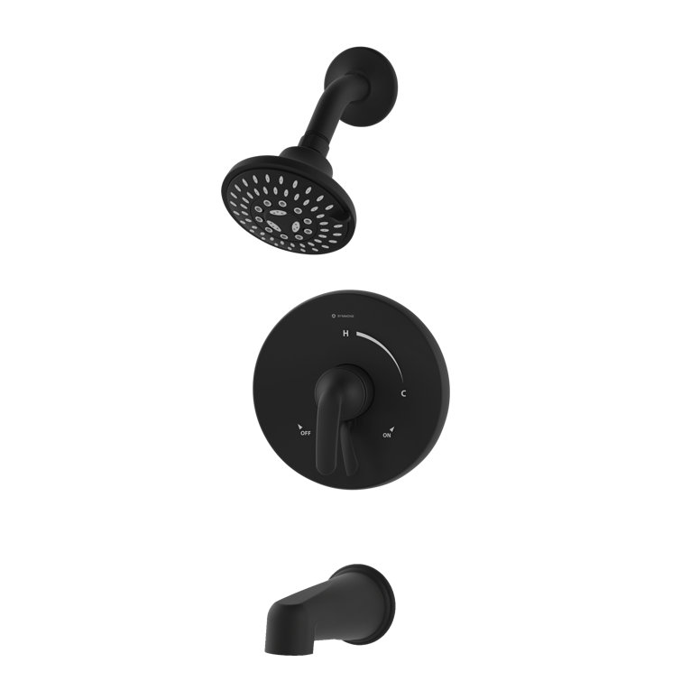Elm Tub and Shower Valve Trim with Secondary Integral Diverter Handle