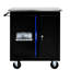 Chariot multi-outils avec poignée et revêtement en acier laminé à froid de 13,65 po de largeur, revêtement en poudre de 26,06 po de profondeur
