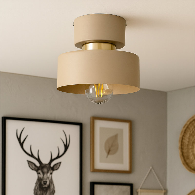 Flush Mount, Beige