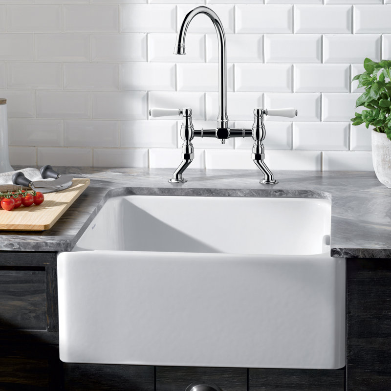 Vicus Deck Mixer/Bridge Tap, Chrome