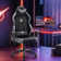 Adjustable Reclining Ergonomic Leather Swivel Computer And Racing Game Chair With Footstool