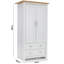 Anatasia 3 Piece Bedroom Set 2 Door Wardrobe, Chest of Drawers, Bedside Table Cabinet-415666253