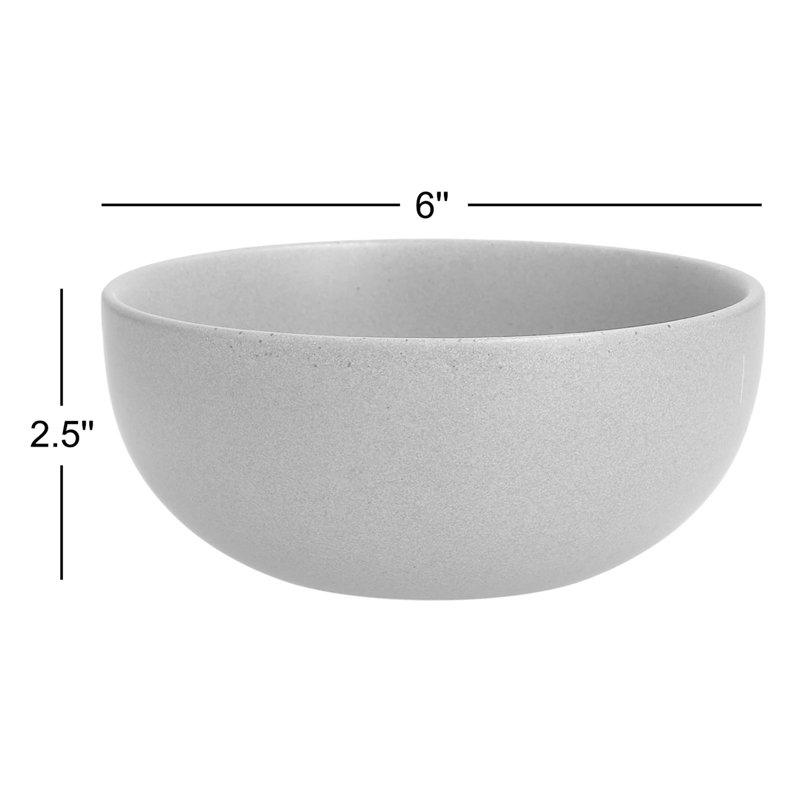 Fortessa Sound 24 oz. Cereal Bowl, Cement Gray