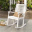 Chaise berçante d'extérieur en bois massif Raiah-626209446