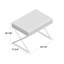 Repose-pieds standard capitonné de 25,2 po Boldberg-899740883