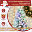 Arbre de Noël artificiel enneigé 6 pi avec lumières à DEL, arbre facile à installer et base pliable-362088673