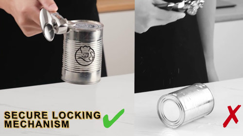 Zyliss Lock N' Lift Can Opener - Can Opener with Lid Lifter Magnet - Manual  Can Opener with Locking Mechanism - Safe and Easy-to-Turn - Stainless