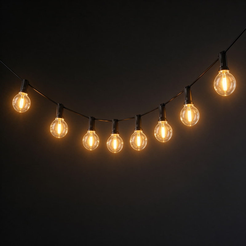50 - Bulb 1200 in. Plug-in String Light Outdoor LED