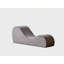 Chaise longue de détente Solace, conception ergonomique avec noyau en mousse haute densité à la fois doux et ferme, housse amovible lavable à la machine, gris-120220351