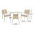Frazer 3-Piece Wicker Square Set with Cushions-788508950