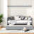 Modern Solid Wood Twin Canopy Bed With Trundle, Space-saving Design