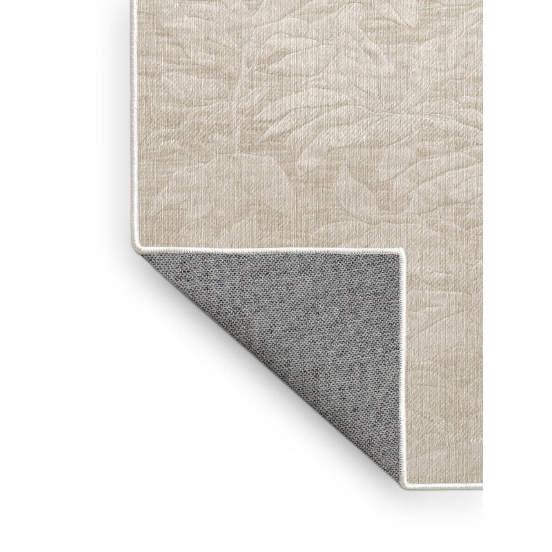 Tapis beige lavable à la machine, Tapis de couloir 2 pi x 4 pi