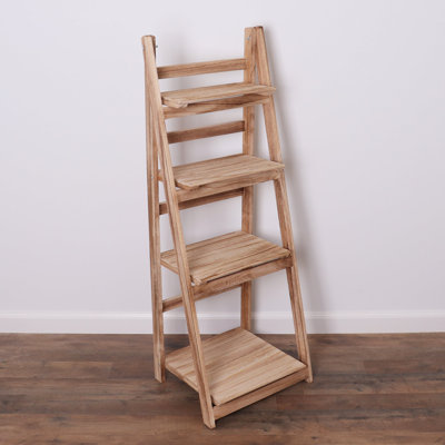 Tablette échelle en bois