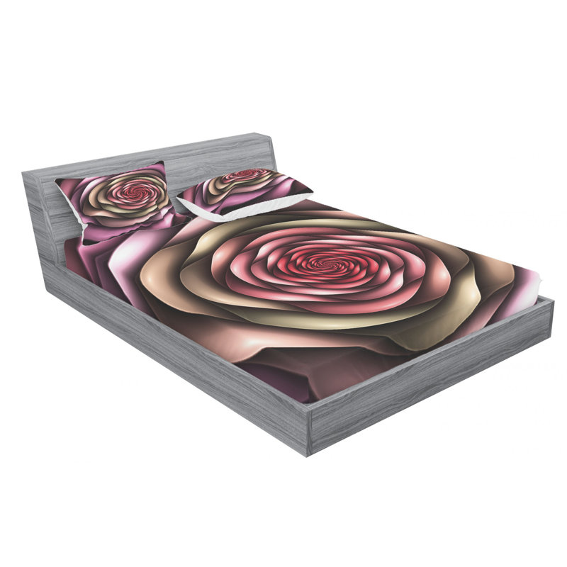Microfiber Sheet Set, Queen Sheet Set with Fitted Sheet