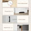 Armoire blanche pour le salon avec tablette réglable - Rangement tendance pour ajouter du style à votre