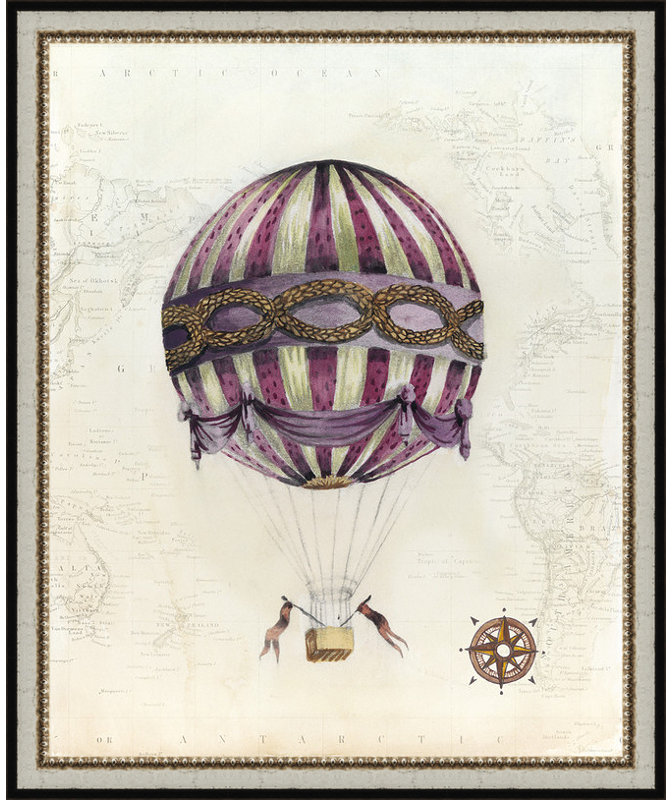 « rétro air chaud », impression encadrée