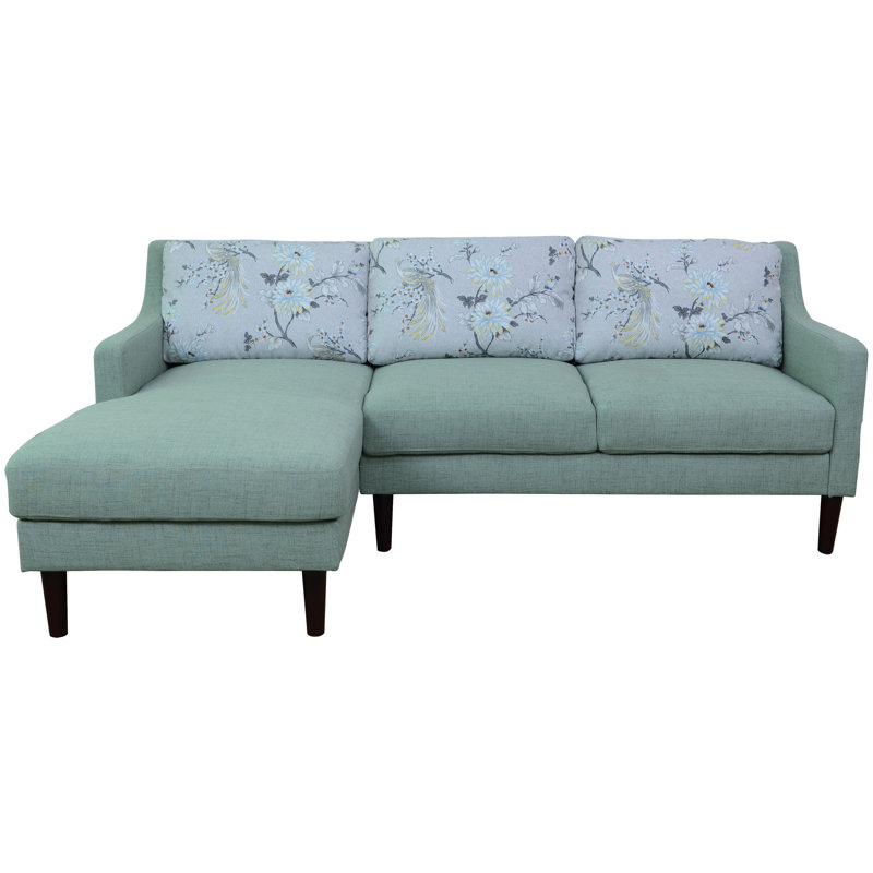 Canapé et méridienne réversibles en cuir de 54 po de large Icyss