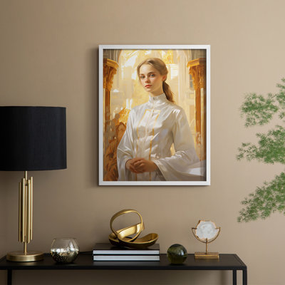 WOMEN Series DLxxxvii - reproduction encadrée de qualité supérieure - prête à être accrochée - aucun clou requis