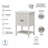 Keyunta Double Bathroom Vanity with Ceramic Top-118812067