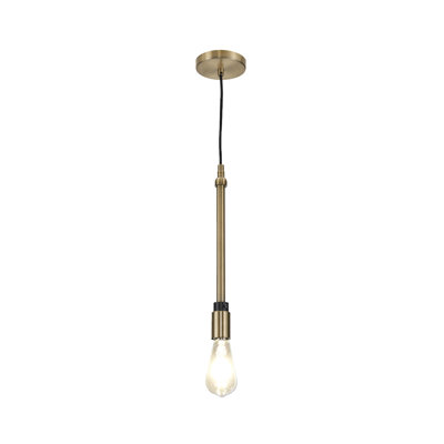 DelightBlan Brushed Nickel Modern Slim Pendant Lamp