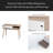 Entryway Table With 2 Carved Panel Drawers, Console Table With Storage Space And Wood Legs,Sofa Table Behind Couch For Hallway, Living Room
