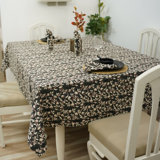 Red Barrel Studio®  Hand Block Print Cotton Table Cover with Rich Detailing For Dining,Pushp Varsha (6 Seater)
