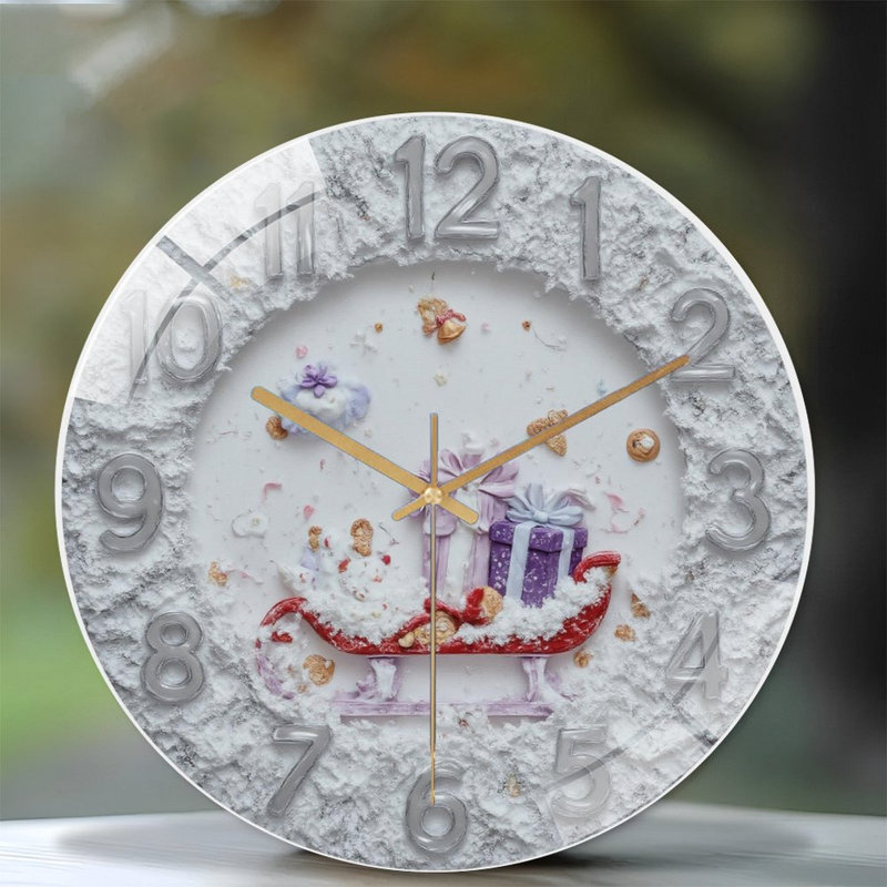 Horloge murale de Noël avec horloge murale