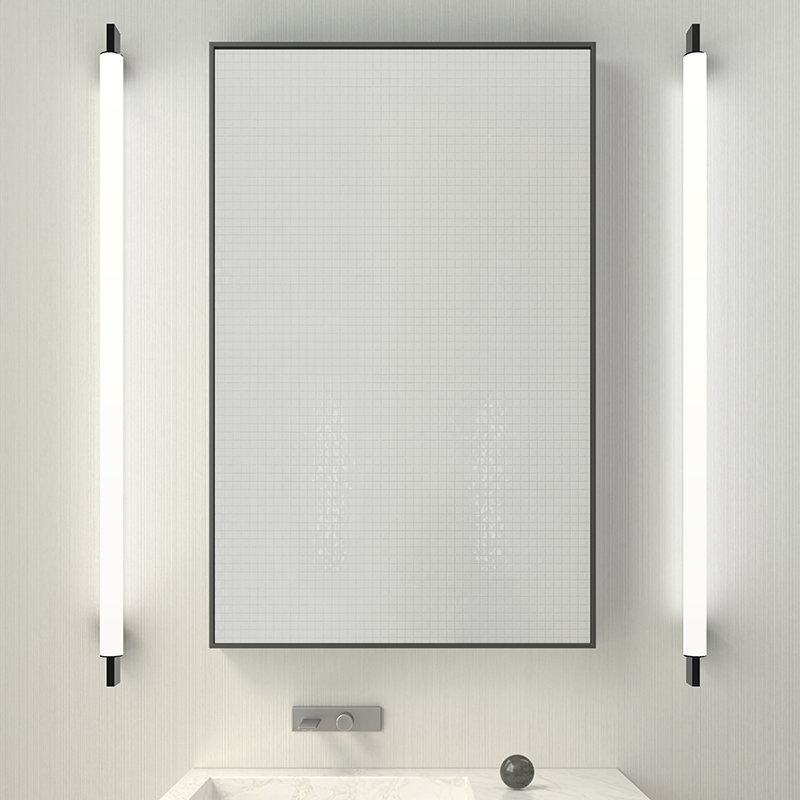 Keel Minimalist 36" Satin Black LED Bath Bar
