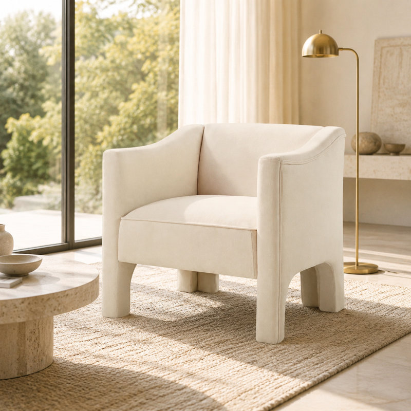 Fauteuil rembourré 29,9 po Modern, Sage Green