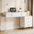 Modern White Acrylic Computer Desk with 5 Drawers for Home Office