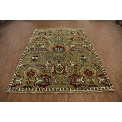 Handmade Wool Oushak Large Area Rug 9x12