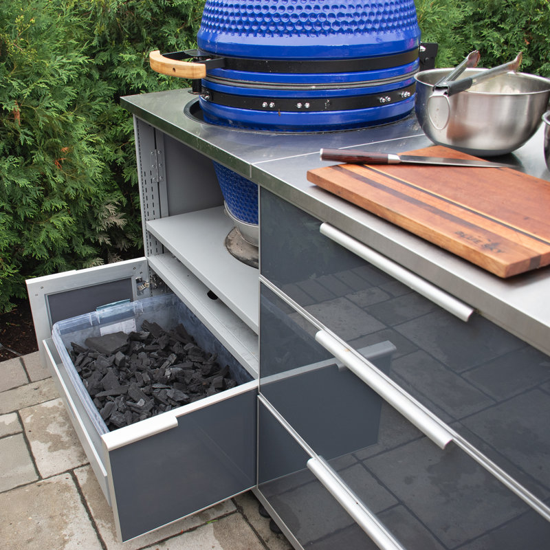 Armoire de cuisine extérieure Kamado