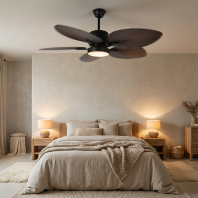 52" Farmhouse Ceiling Fan With Light, Reversible, 3-Colors Led, Remote Control For Dining Room