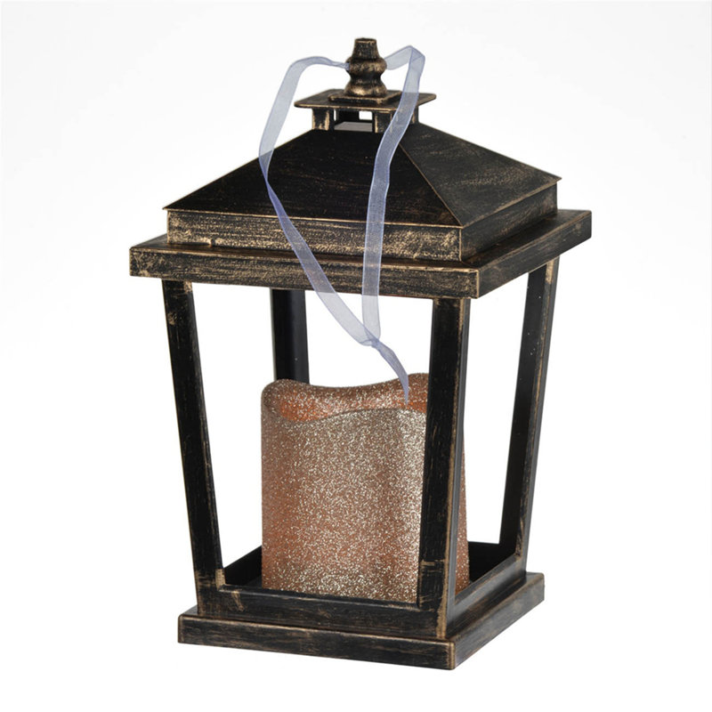 Set Of 2 Short Menifee LED Candle Lanterns (5X5x8.5"), 2