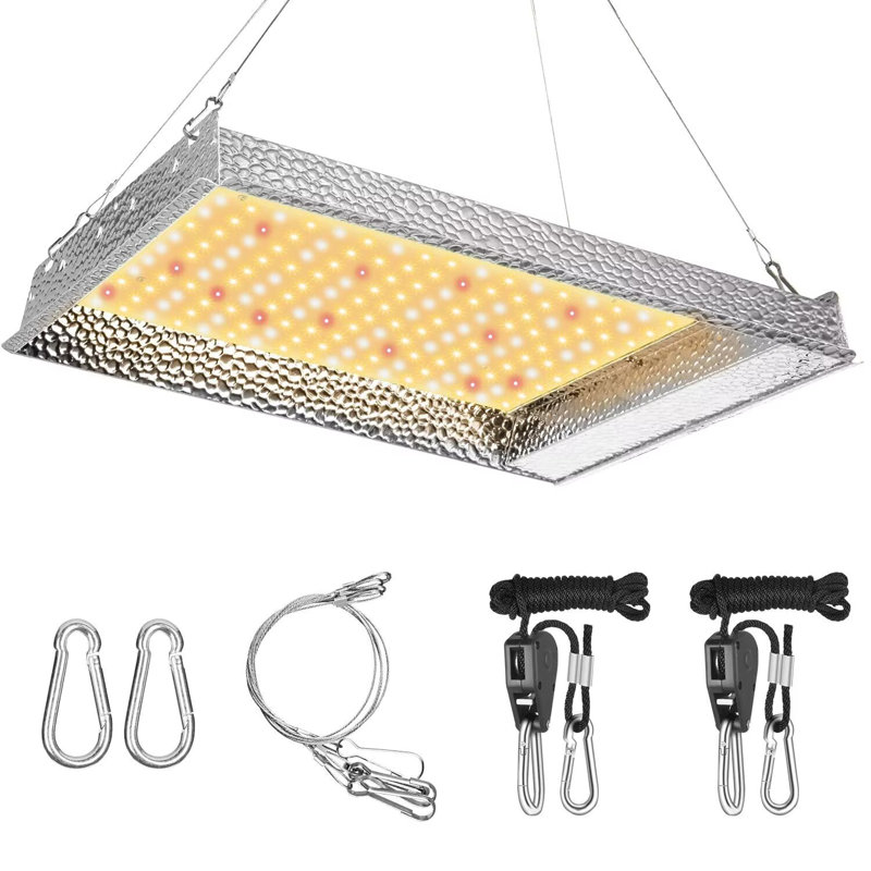 Lumière de croissance à DEL 600W pour les plantes hydroponiques d'intérieur à pleine puissance de l'iPower, lumière de croissance à DEL, couverture, argent