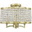 Lustre tambour 4 lumières DEL classique