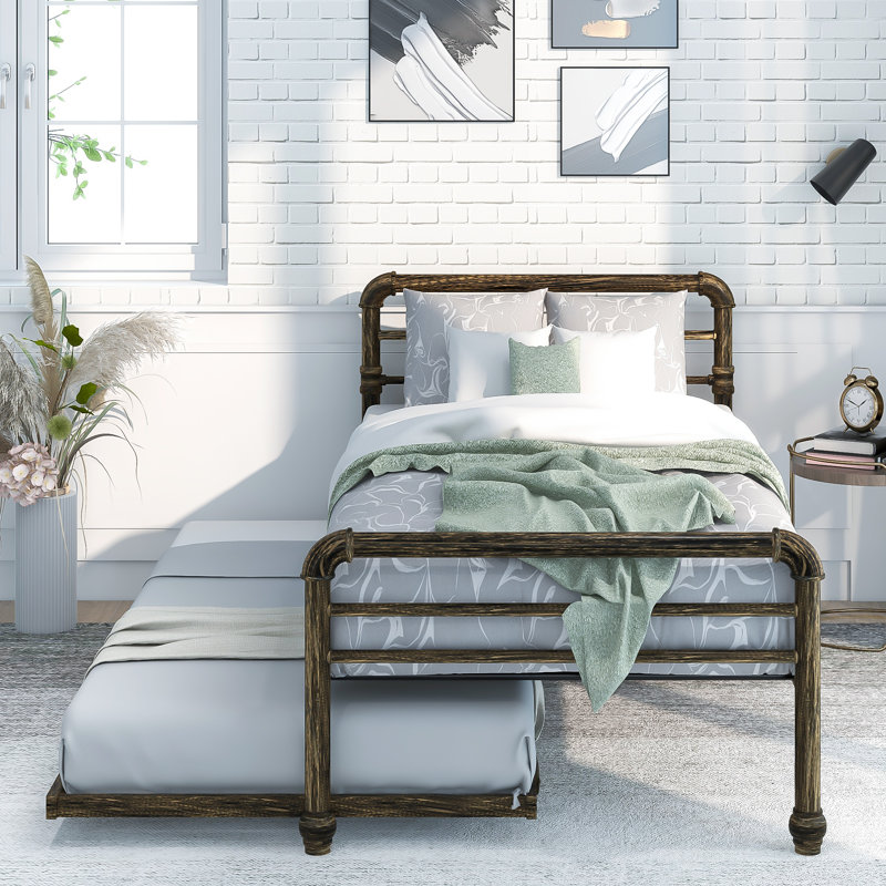 Brenda Steel Daybed with Trundle Bed