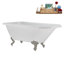 Baignoire sur pattes 62 ", plateau, bonde, pattes 62" Streamline-101628981-102218229
