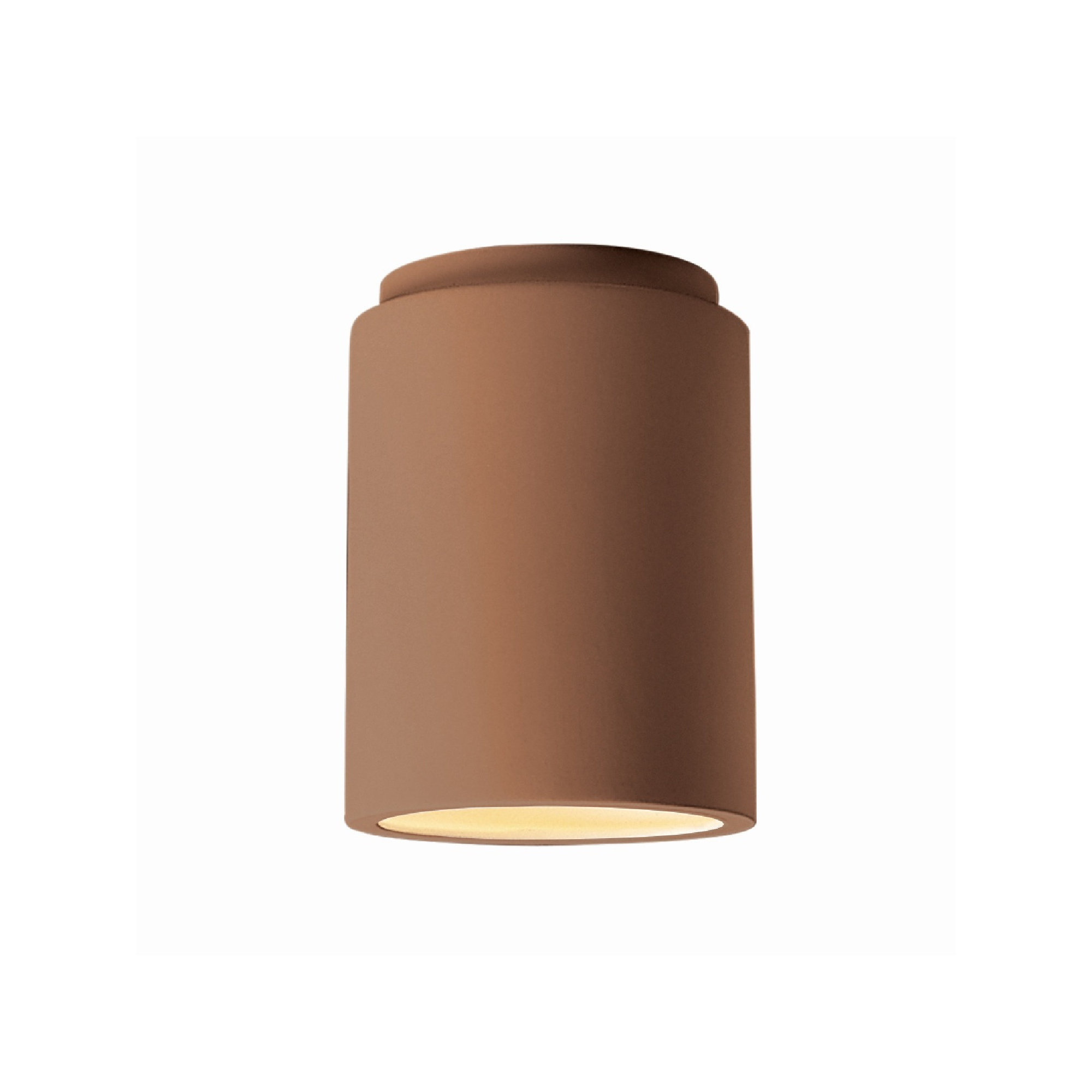 Sumatra Single Light Ceramic Flush Mount, LED (Integrated), Adobe