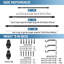 Bertita Polyresin Adjustable 1'' Single Curtain Rod-492987616-492987617