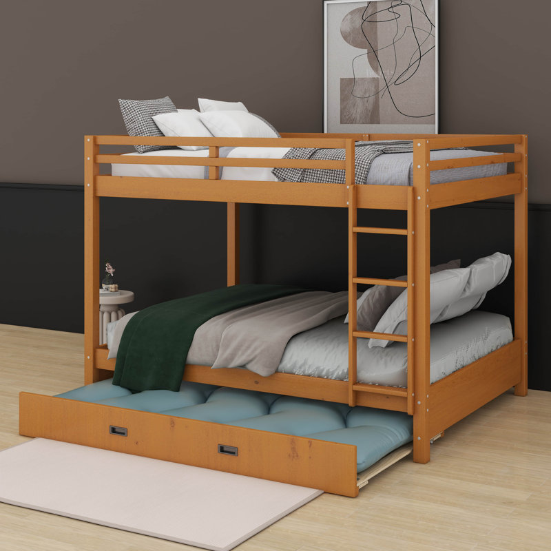 Lit superposé en bois avec lit gigogne, Couleur du bois