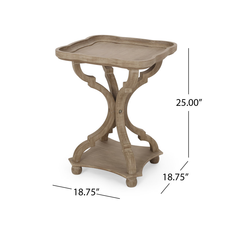 Tray Top End Table, Natural