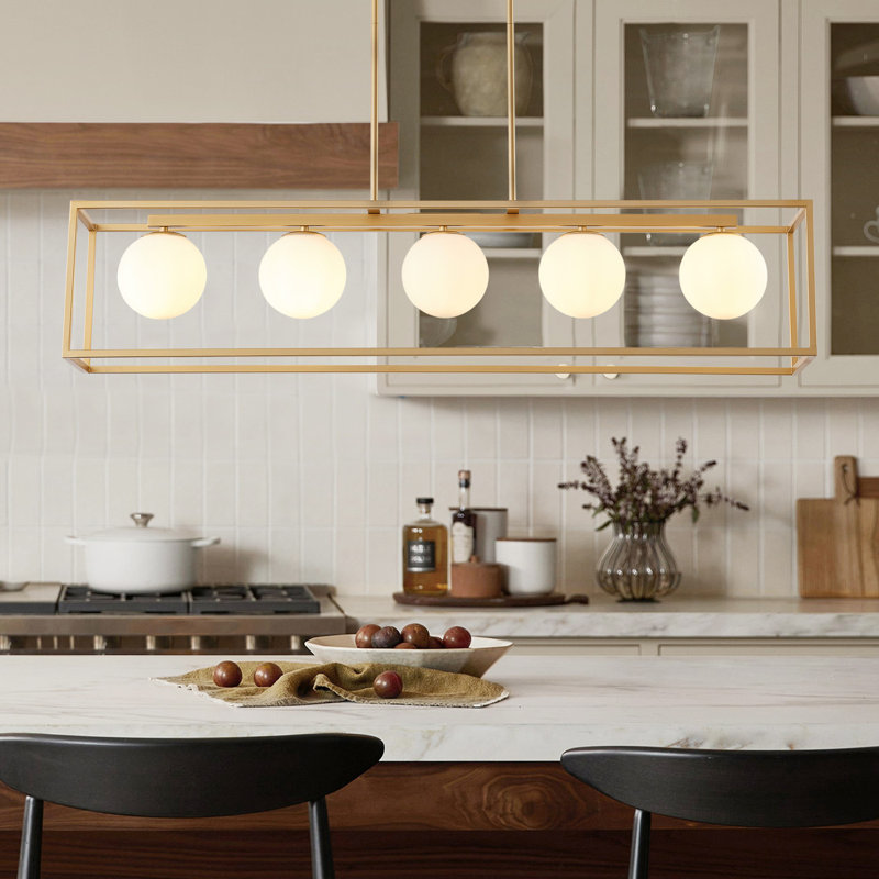 Lustre en cage 5 lumières E12 40W 44,88 pouces