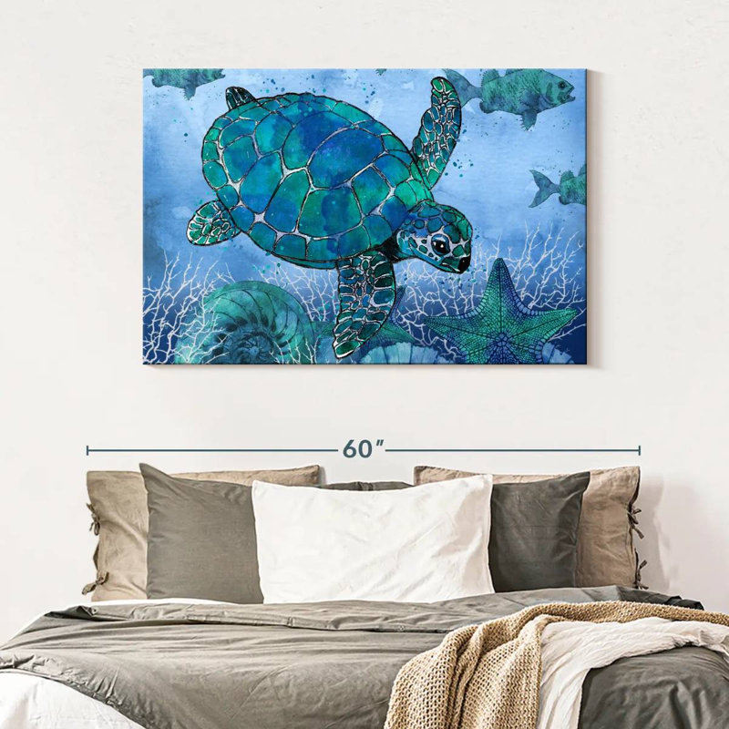 Brampt Ocean Blues, 32" H x 48" W