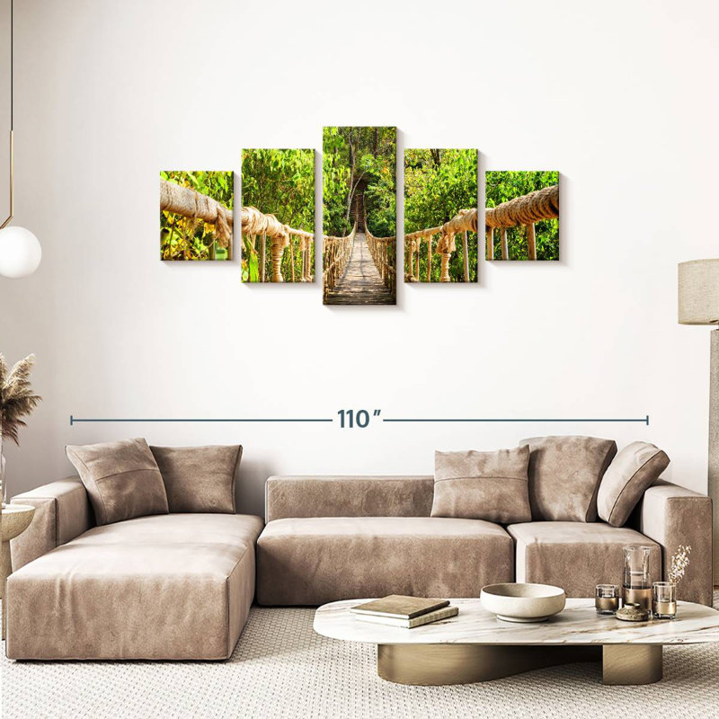 Jungle Adventure Rope Bridge, 34" H x 74" W