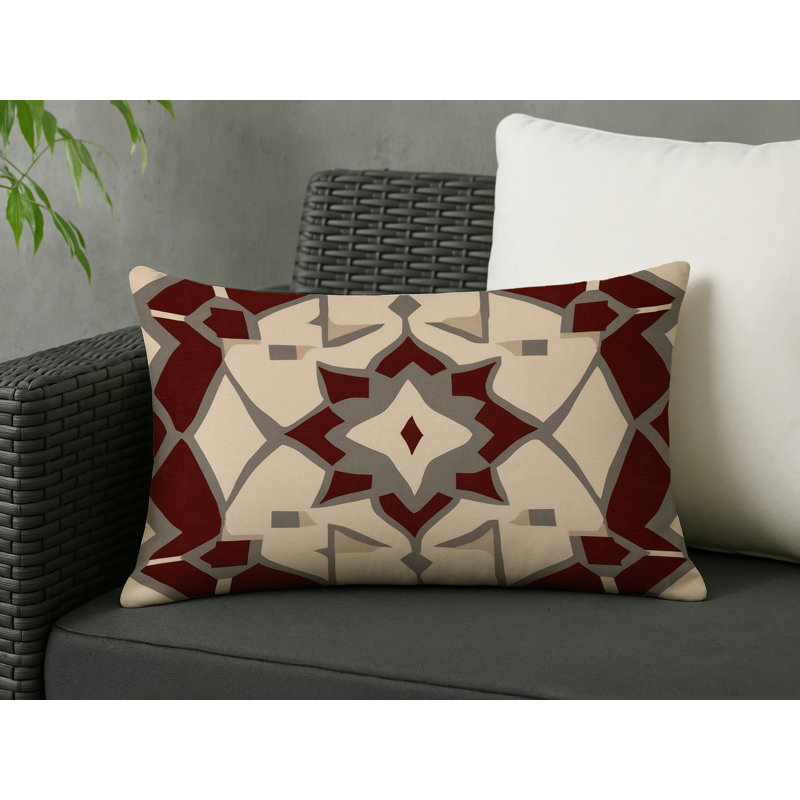 Prismatic Array Indoor And Outdoor Throw Pillow, Rectangle 14"H x 20"W